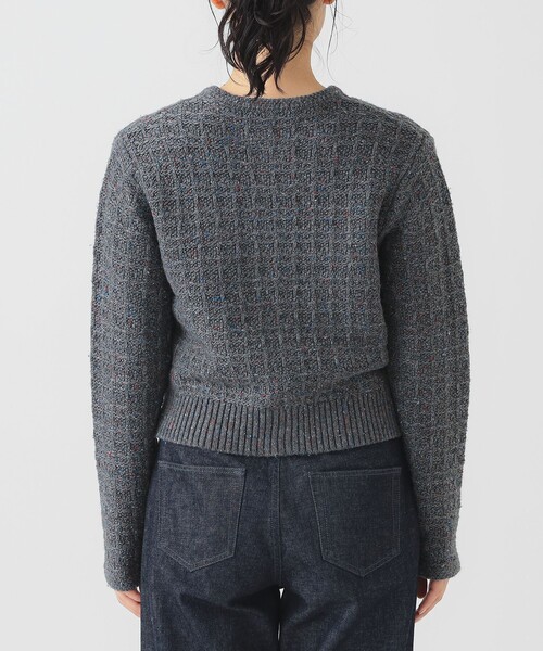 B:MING by BEAMS（ビーミングバイビームス）の「カラー ネップ ニット カーディガン (手洗い可)（カーディガン/ボレロ・レディース・グレー/ブラウン/ロイヤルブルー・ONE SIZE）」の18枚目の写真