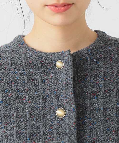 B:MING by BEAMS（ビーミングバイビームス）の「カラー ネップ ニット カーディガン (手洗い可)（カーディガン/ボレロ・レディース・グレー/ブラウン/ロイヤルブルー・ONE SIZE）」の19枚目の写真