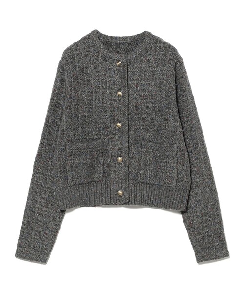 B:MING by BEAMS（ビーミングバイビームス）の「カラー ネップ ニット カーディガン (手洗い可)（カーディガン/ボレロ・レディース・グレー/ブラウン/ロイヤルブルー・ONE SIZE）」の22枚目の写真