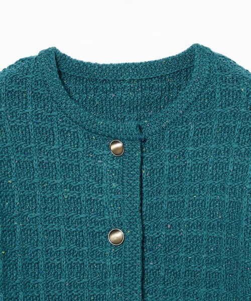 【BEAMS+ 】ネイビー ケーブルニット カーディガンＬ BEAMS+ 】ネイビー ケーブルニット カーディガンL