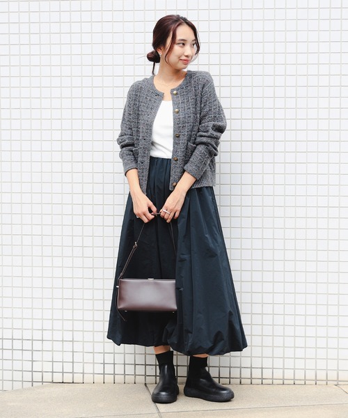 B:MING by BEAMS（ビーミングバイビームス）の「カラー ネップ ニット カーディガン（カーディガン/ボレロ・レディース・ロイヤルブルー/ブラウン/グレー・ONE SIZE）」の5枚目の写真