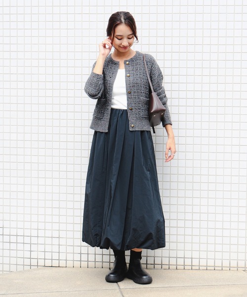 B:MING by BEAMS（ビーミングバイビームス）の「カラー ネップ ニット カーディガン（カーディガン/ボレロ・レディース・ロイヤルブルー/ブラウン/グレー・ONE SIZE）」の6枚目の写真