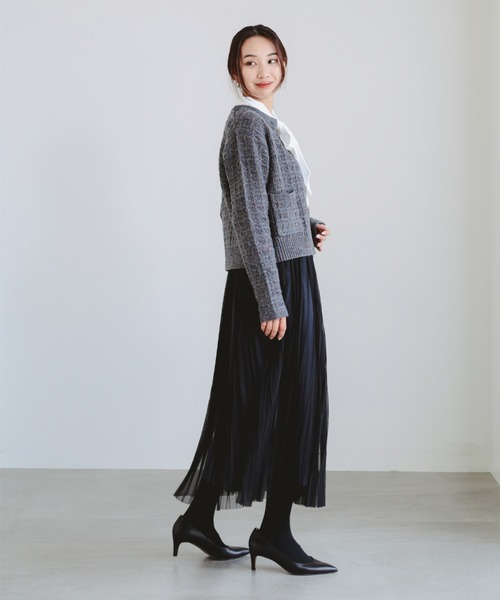 B:MING by BEAMS（ビーミングバイビームス）の「カラー ネップ ニット カーディガン（カーディガン/ボレロ・レディース・ロイヤルブルー/ブラウン/グレー・ONE SIZE）」の16枚目の写真