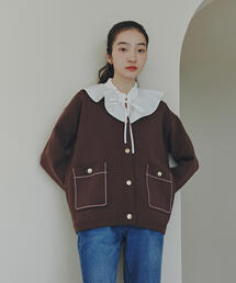 N.（N. Natural Beauty Basic） | ダブルフリルネックブラウス(シャツ/ブラウス)