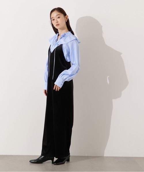 N.（N. Natural Beauty Basic）（エヌエヌナチュラルビューティーベーシック）の「ダブルフリルネックブラウス（シャツ/ブラウス・レディース・ピンク/ブルー/オフホワイト・MEDIUM）」の18枚目の写真