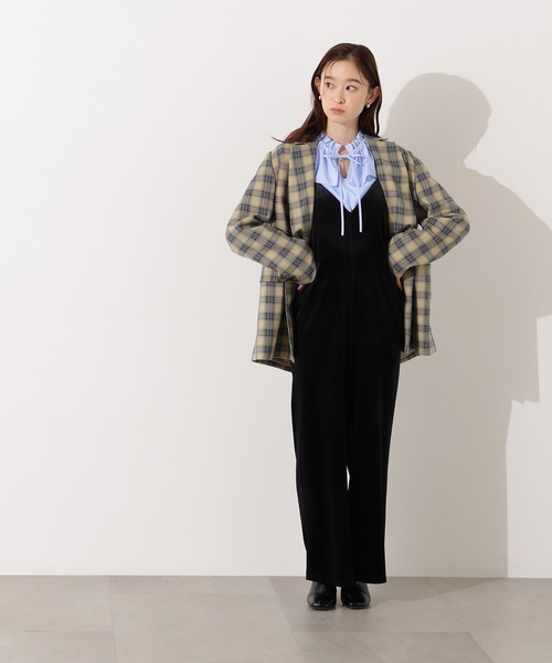 N.（N. Natural Beauty Basic）（エヌエヌナチュラルビューティーベーシック）の「ダブルフリルネックブラウス（シャツ/ブラウス・レディース・ピンク/ブルー/オフホワイト・MEDIUM）」の12枚目の写真