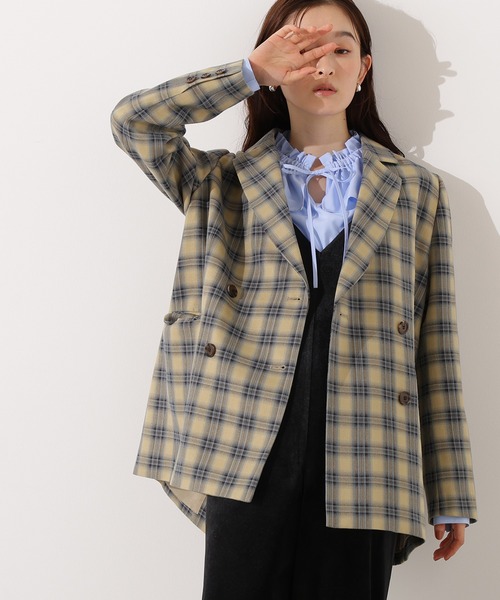 N.（N. Natural Beauty Basic）（エヌエヌナチュラルビューティーベーシック）の「ダブルフリルネックブラウス（シャツ/ブラウス・レディース・ピンク/ブルー/オフホワイト・MEDIUM）」の15枚目の写真