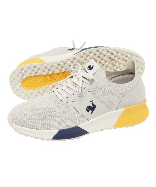 le coq sportif（ルコックスポルティフ）の「ルコックスポルティフ/LCS  JW25 LU5FSN53UZ 消臭/軽量/通気性シューズ（スニーカー・メンズ・グレー系4/ホワイト×ネイビー・23.5cm/27.0cm/26.0cm/25.0cm/24.0cm/23.0cm/27.5cm/26.5cm/25.5cm/24.5cm）」の2枚目の写真