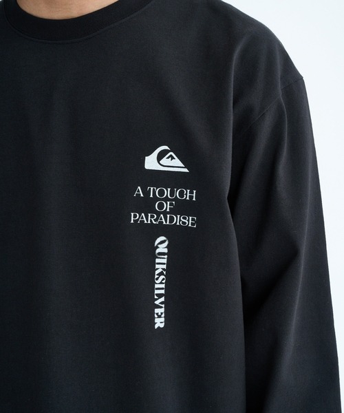 Quiksilver（クイックシルバー）の「TC VERTICAL LOGO LT /クイックシルバーバックロゴプリント長袖ロンT（Tシャツ/カットソー・メンズ・ベージュ/ホワイト/ブラック・MEDIUM/X-LARGE/LARGE）」の12枚目の写真