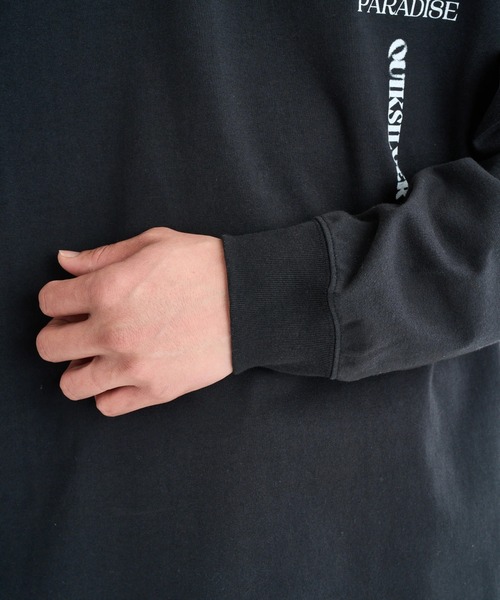 Quiksilver（クイックシルバー）の「TC VERTICAL LOGO LT /クイックシルバーバックロゴプリント長袖ロンT（Tシャツ/カットソー・メンズ・ベージュ/ホワイト/ブラック・MEDIUM/X-LARGE/LARGE）」の15枚目の写真
