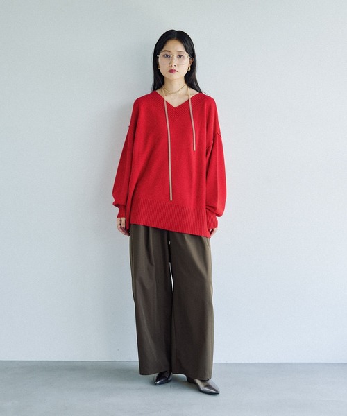 LEPSIM(レプシィム)の「イージーコクーンワイドパンツ 499926(その他パンツ・レディース・アイボリー/ブラック/ブラウン・FREE/TALL)」の20枚目の写真