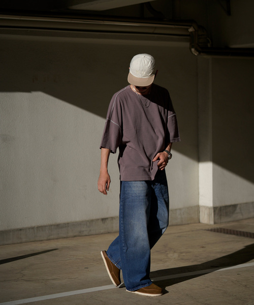 WISM(ウィズム)の「subtlebody / サトルボディ Helium T-Shirt Short Sleeve(Tシャツ/カットソー・メンズ・パープル系その他/オリーブ・MEDIUM/LARGE)」の8枚目の写真