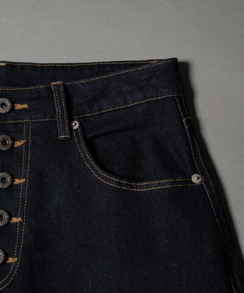 CIVVY ワイドデニムパンツ　ブラック　M CIVVY. ジーンズ Double Pocket Wide denim Pants - ダブルポケット