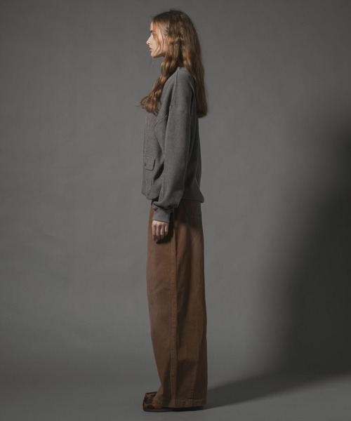 CIVVY.(シヴィ―)の「Button-Fly Wide Denim Pants - ボタンフライワイドデニムパンツ -(デニムパンツ・メンズ・ブラウン/インディゴブルー・LARGE/MEDIUM)」の10枚目の写真