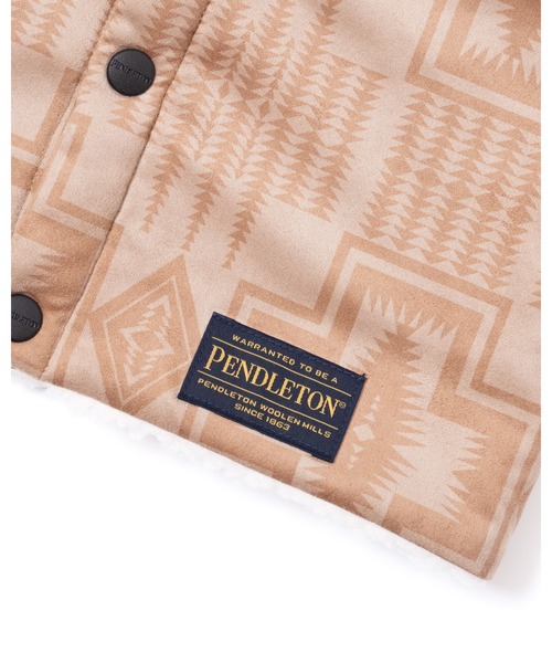 PENDLETON(ペンドルトン)の「ビーガンムートン・ネックウォーマー(ネックウォーマー/スヌード・メンズ・グリーン系その他/ブラウン・ONE SIZE)」の5枚目の写真