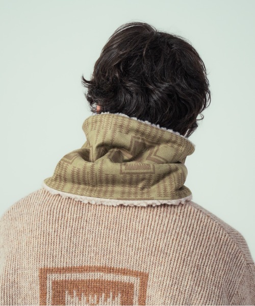 PENDLETON(ペンドルトン)の「ビーガンムートン・ネックウォーマー(ネックウォーマー/スヌード・メンズ・グリーン系その他/ブラウン・ONE SIZE)」の18枚目の写真