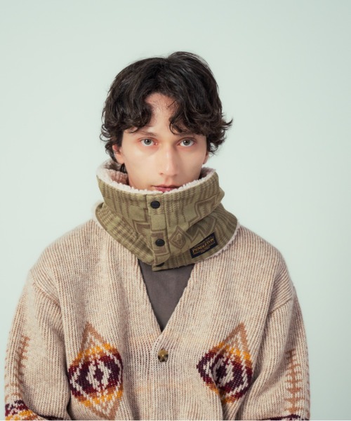 PENDLETON(ペンドルトン)の「ビーガンムートン・ネックウォーマー(ネックウォーマー/スヌード・メンズ・グリーン系その他/ブラウン・ONE SIZE)」の22枚目の写真