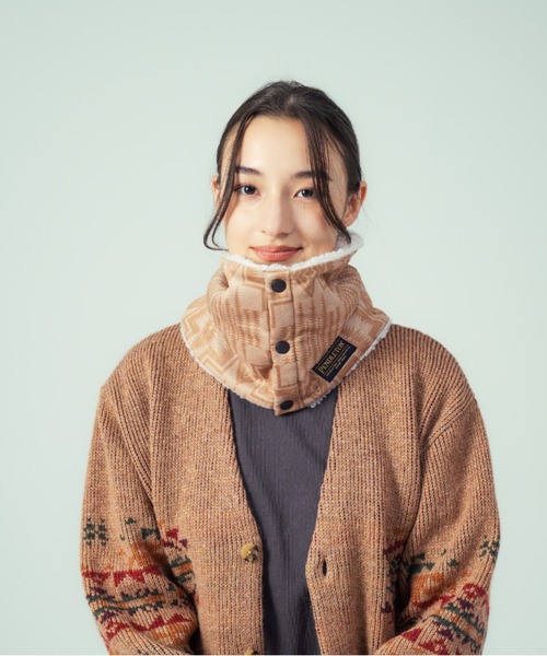 PENDLETON(ペンドルトン)の「ビーガンムートン・ネックウォーマー(ネックウォーマー/スヌード・メンズ・グリーン系その他/ブラウン・ONE SIZE)」の12枚目の写真