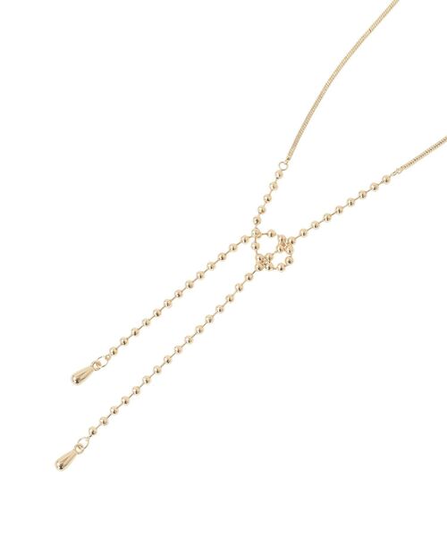 earth music&ecology（アースミュージックアンドエコロジー）の「ルーズノットネックレス（ネックレス・レディース・ゴールド/シルバー・FREE）」の8枚目の写真