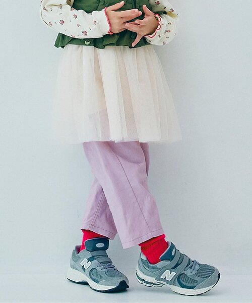 p.premier（ピードットプルミエ）の「【ジュニア対応】ワイドストレートジーンズ（その他パンツ・キッズ・ブラック/カーキ/サックスブルー/ベージュ/パープル・80/90/100/110/120/130/140）」の5枚目の写真