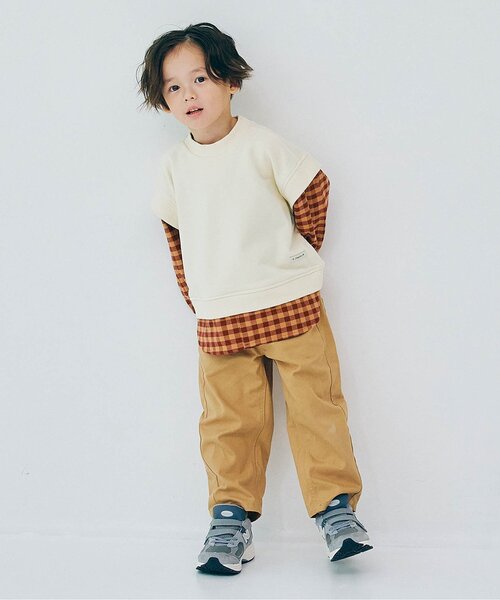 p.premier（ピードットプルミエ）の「【ジュニア対応】ワイドストレートジーンズ（その他パンツ・キッズ・ブラック/カーキ/サックスブルー/ベージュ/パープル・80/90/100/110/120/130/140）」の18枚目の写真