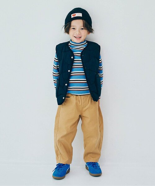 p.premier（ピードットプルミエ）の「【ジュニア対応】ワイドストレートジーンズ（その他パンツ・キッズ・ブラック/カーキ/サックスブルー/ベージュ/パープル・80/90/100/110/120/130/140）」の21枚目の写真