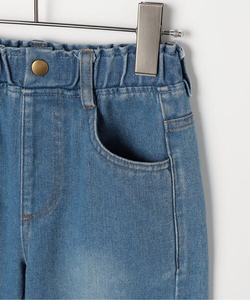 p.premier（ピードットプルミエ）の「【ジュニア対応】ワイドストレートジーンズ（その他パンツ・キッズ・ブラック/カーキ/サックスブルー/ベージュ/パープル・80/90/100/110/120/130/140）」の6枚目の写真