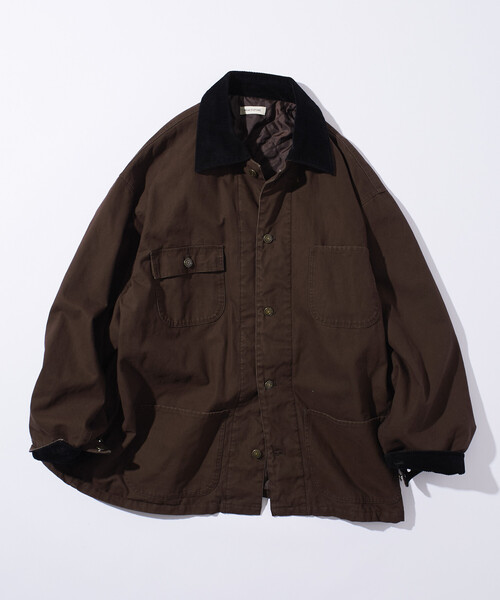 セール】限定展開 ビッグシルエット コーデュロイ切り替え ダック