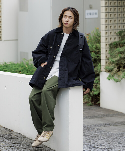 【極美品】ダンケシェーン　カバーオール ビッグシルエット ブラック ジャケット DankeSchon/ダンケシェーン/PU SHORT BLOUSON CROCODILE | L.H.P