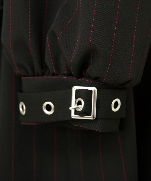 【新品タグ付き】ディアマイラブ 角襟十字架スタッズベルトティアードワンピース DearMyLove ワンピース 角襟十字架スタッズベルトティアードワンピース