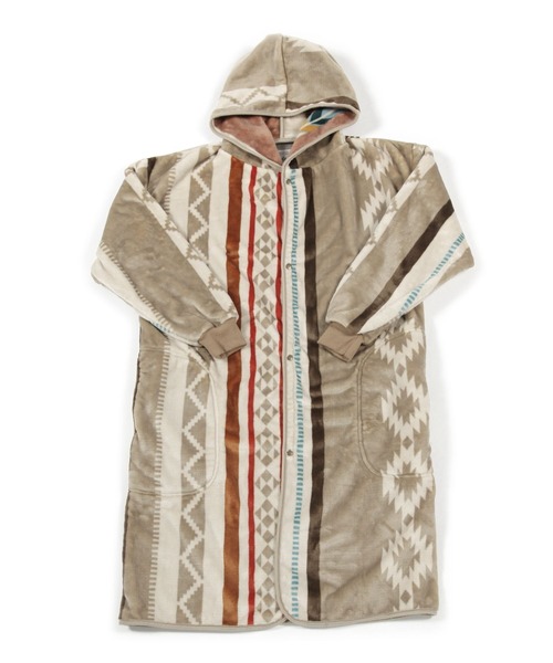 BAYFLOW（ベイフロー）の「[袖リブが嬉しい]着るブランケット25AW（ブランケット・メンズ・ブラウン系/ブラック系/グレー系/ホワイト系・ONE SIZE）」の8枚目の写真