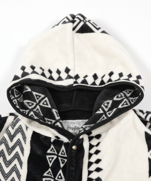 BAYFLOW（ベイフロー）の「[袖リブが嬉しい]着るブランケット25AW（ブランケット・メンズ・ブラウン系/ブラック系/グレー系/ホワイト系・ONE SIZE）」の11枚目の写真