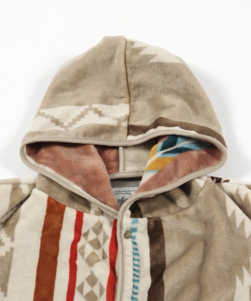 BAYFLOW（ベイフロー）の「[袖リブが嬉しい]着るブランケット25AW（ブランケット・メンズ・ブラウン系/ブラック系/グレー系/ホワイト系・ONE SIZE）」の18枚目の写真