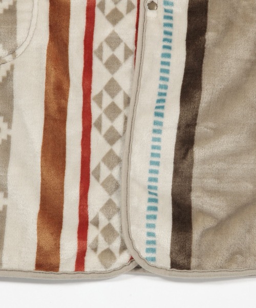 BAYFLOW（ベイフロー）の「[袖リブが嬉しい]着るブランケット25AW（ブランケット・メンズ・ブラウン系/ブラック系/グレー系/ホワイト系・ONE SIZE）」の21枚目の写真