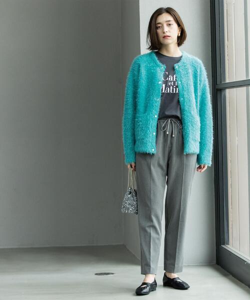 OPAQUE.CLIP(オペークドットクリップ)の「ウォームタッチ イージーテーパードパンツ【洗濯機洗OK/ストレッチ】(その他パンツ・レディース・チャコールグレー/ブラック/オフホワイト/キャメル・40/38/36/34/42)」の20枚目の写真