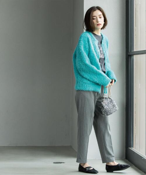 OPAQUE.CLIP(オペークドットクリップ)の「ウォームタッチ イージーテーパードパンツ【洗濯機洗OK/ストレッチ】(その他パンツ・レディース・チャコールグレー/ブラック/オフホワイト/キャメル・40/38/36/34/42)」の21枚目の写真