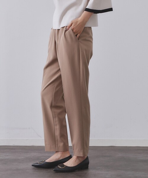 OPAQUE.CLIP(オペークドットクリップ)の「ウォームタッチ イージーテーパードパンツ【洗濯機洗OK/ストレッチ】(その他パンツ・レディース・チャコールグレー/ブラック/オフホワイト/キャメル・40/38/36/34/42)」の10枚目の写真