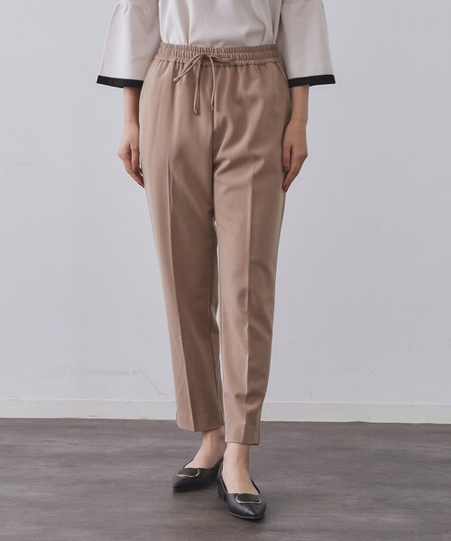 OPAQUE.CLIP(オペークドットクリップ)の「ウォームタッチ イージーテーパードパンツ【洗濯機洗OK/ストレッチ】(その他パンツ・レディース・チャコールグレー/ブラック/オフホワイト/キャメル・40/38/36/34/42)」の14枚目の写真