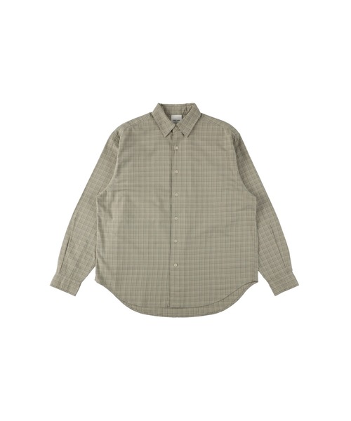 PARROTT CANVAS(パロットキャンバス)の「PCM Regular Shirt - Small check(シャツ/ブラウス・レディース・グレー系その他/グリーン・S/M)」の1枚目の写真