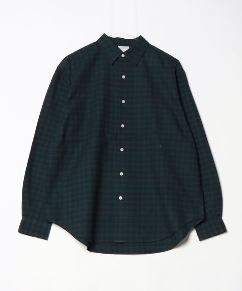 PARROTT CANVAS(パロットキャンバス)の「PCM Regular Shirt - Small check(シャツ/ブラウス・レディース・グレー系その他/グリーン・S/M)」の4枚目の写真