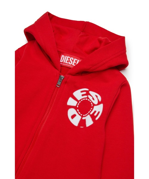 DIESEL（ディーゼル）の「ベビー ジップアップパーカー SPRAVONB（パーカー・キッズ・レッド/グレー系その他・36M/12M/24M/18M）」の5枚目の写真