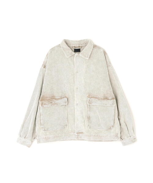 DANKE SCHON(ダンケシェーン)の「DankeSchon/ダンケシェーン/8WELL COURDUROY CHEMICAL COVERALLS(カバーオール・レディース・ベージュ/ブラック・S/M/L)」の2枚目の写真