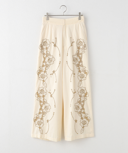 SARA MALLIKA/サラマリカ】COTTON TWILL CUT WORK WIDE（その他パンツ