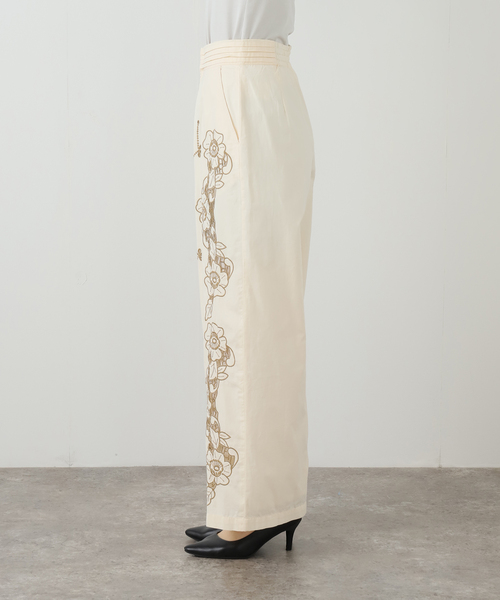 SARA MALLIKA/サラマリカ】COTTON TWILL CUT WORK WIDE（その他パンツ