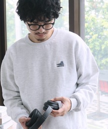 【CONVERSE/コンバース】裏起毛 ロゴ刺繍 クルーネック ロングスリーブ スウェット トレーナー