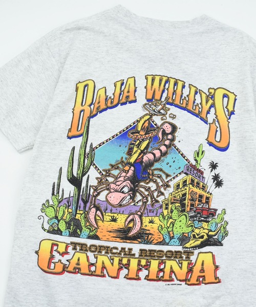 LABORATORY R(ラボラトリーアール)の「【USED】90’s PARADISE GARAGE “BAJA WILLY’S CANTINA” スーベニア Tシャツ USA製(Tシャツ/カットソー・メンズ・グレー・MEDIUM)」の6枚目の写真