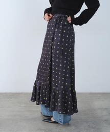 CODE A（コードエー）の「blooming flower wrap skirt（スカート）」
