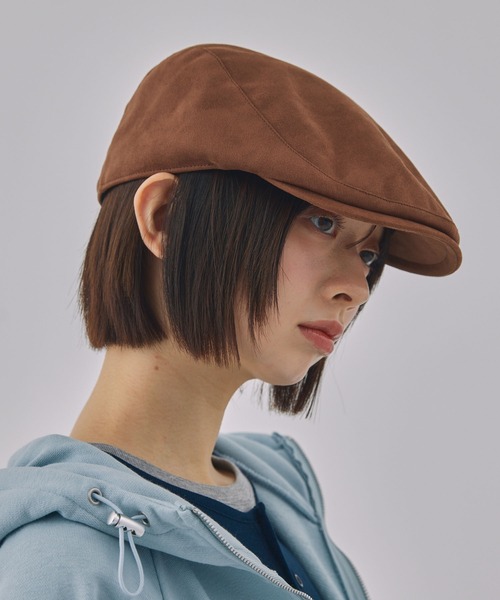 Unblend(アンブレンド)の「【Unblend】ソリッドハンチング帽(ハンチング/ベレー帽・レディース・ブラウン/ブラック・FREE)」の15枚目の写真
