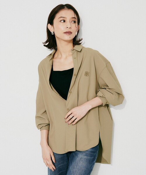 UNTITLED(アンタイトル)の「【PROTAGPNISTA】QUICK DRY SHIRT(シャツ/ブラウス・レディース・ブラウン系その他/ベージュ・02)」の13枚目の写真