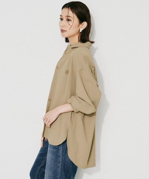 UNTITLED(アンタイトル)の「【PROTAGPNISTA】QUICK DRY SHIRT(シャツ/ブラウス・レディース・ブラウン系その他/ベージュ・02)」の14枚目の写真